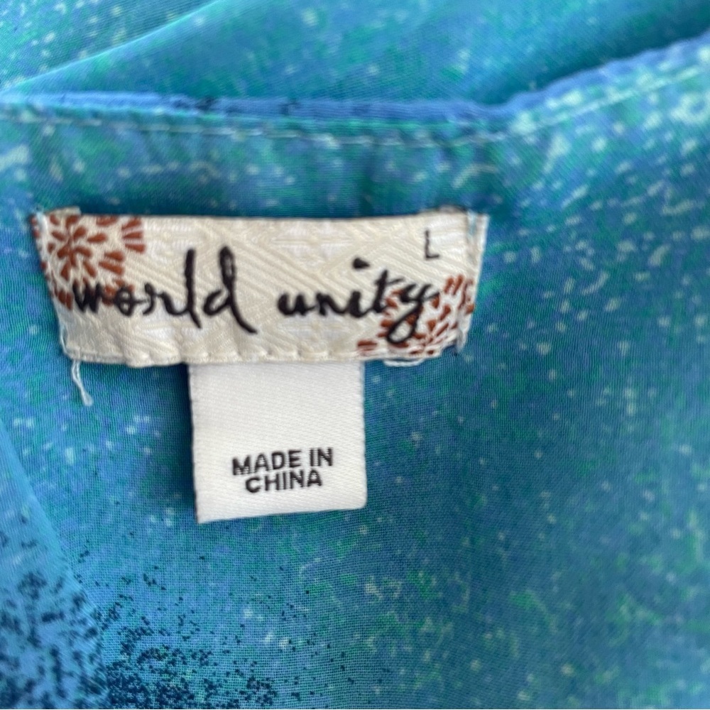 World Unity Blue With Bling Top With Underneath T… - image 6